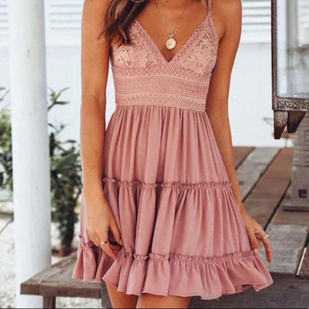 Women’s Pink Floral Dress